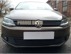 Защита радиатора Volkswagen Jetta VI 2010-2014 black