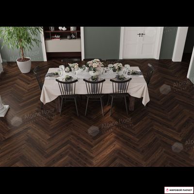 Ламинат Alpine Floor Herringbone 12 Дуб Абруццо LF105-14 34 класс толщина 12 мм с фаской 1.32 м2