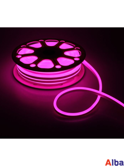 Неон 12V Розовый 6*12мм