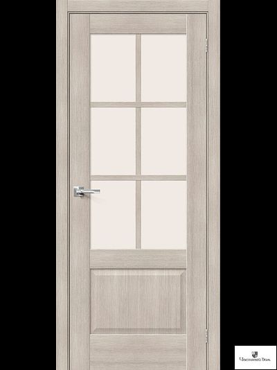 Дверь межкомнатная Эко Прима-13.0.1 Cappuccino Melinga/стекло