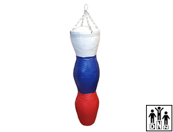 Трёхсекционный боксёрский мешок Силуэт тент