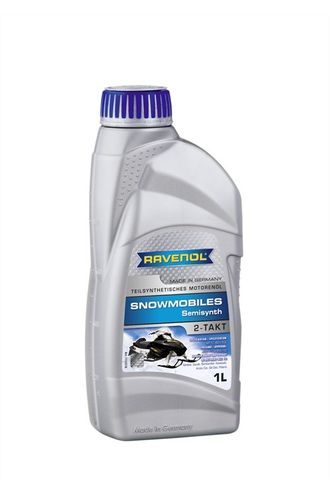 Масло моторное RAVENOL Snowmobiles Teilsynth 2-Takt для 2-х такт. снегоходов (Полусинтетика) - 1  л. (4014835728516)