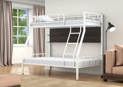 Двухъярусная кровать Раута Белый полка венге фото