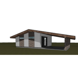 Гараж с навесом 48м² (S97)