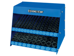 Стенд с ударными торцевыми головками 1/2", 8-32 мм, серия 4535М, 158 предметов KING TONY 4472MP