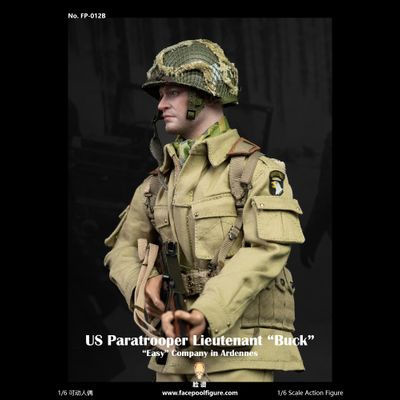 Американский десантник в Арденнах (десантная форма) - КОЛЛЕКЦИОННАЯ ФИГУРКА 1/6 US Paratrooper Lieutenant Buck (FP-012B) - Facepoolfigure