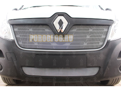 Защита радиатора Renault Master 2014- chrome низ
