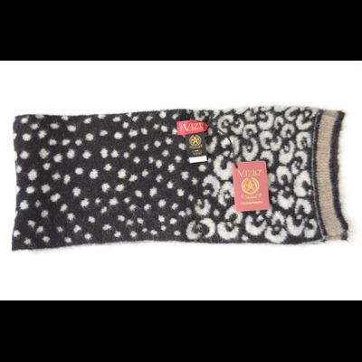 Шарф воротник пятнистый серый Vizio Италия 8077 SA