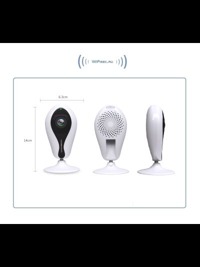 Видеоняня /WiFi IP видеокамера панорамная 180*110*  с DVR, Full HD (360EyeS)