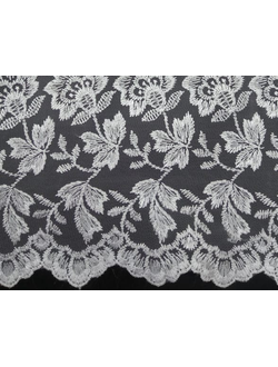 Гипюр Индонезия белый ширина 110см, арт. 4759