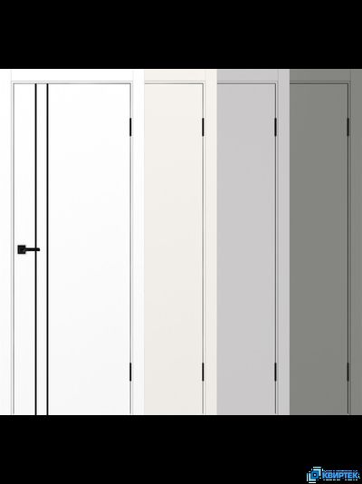 Дверь Оптима Порте экошпон Неаполь 205 молдинг c алюминиевой кромкой купить в Челябинске | КВИРТЕК