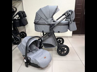 Детская коляска 3 в 1 Lovamama V9 Серый