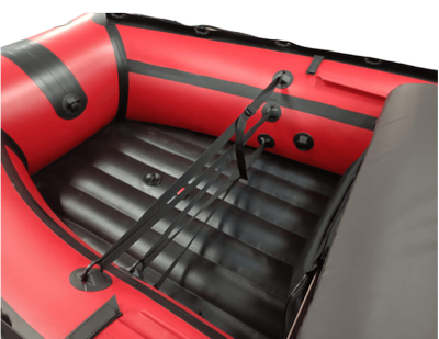 Моторная лодка ДИКИЙ 380 НДНД красный носовой рундук