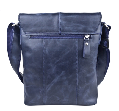 Кожаная мужская сумка Melazzo Premium blue (арт. 5073-19)