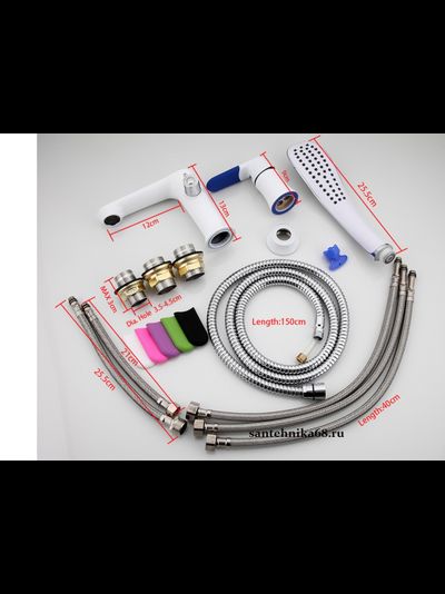 Смеситель врезной для акриловых ванн FRAP F 1134 L ТРОЙКА