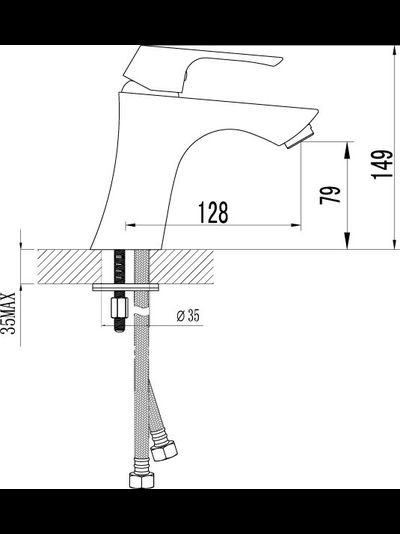 Смеситель на раковину Lemark Лемарк LM4506C Unit Юнит