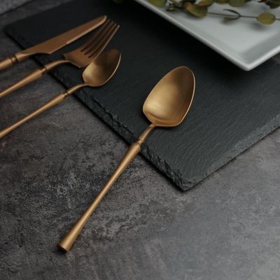 Ложка чайная 15 см матовая медь