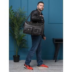 Кожаный саквояж Fabriano brown (арт. 4008-04)