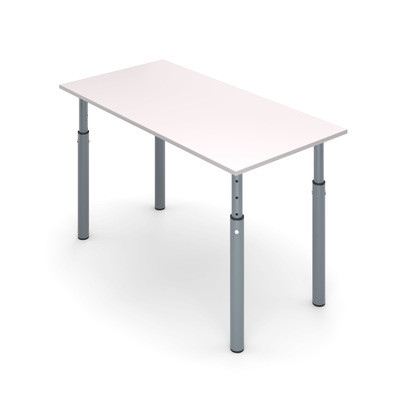 Стол ученический 2-местный на круглых опорах регулируемый