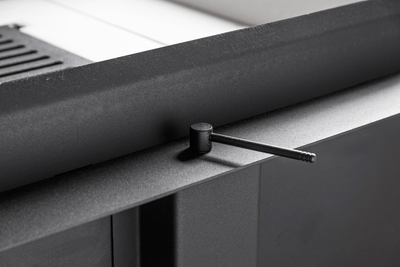 Каминная топка Дельта 800 L/LB белый/черный шамот два стекла левая принтинг, Экокамин (Россия)