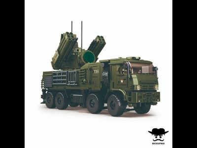 Конструктор SLUBAN M38-B1252 серия Армия. Российская боевая машина самоходный зенитный ракетно-пушечный комплекс