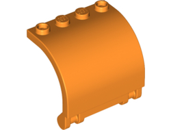 Panel 3 x 4 x 3 Curved with Double Clip Hinge, Orange (18910 / 6096987)