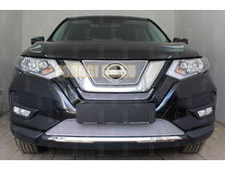 Защита радиатора Nissan X-Trail T32 2018- chrome низ PREMIUM