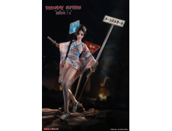 Пост-апок японка в белом - КОЛЛЕКЦИОННАЯ ФИГУРКА 1/6 Doomsday Sisters Chika White (PL2023-203A) - TBLeague