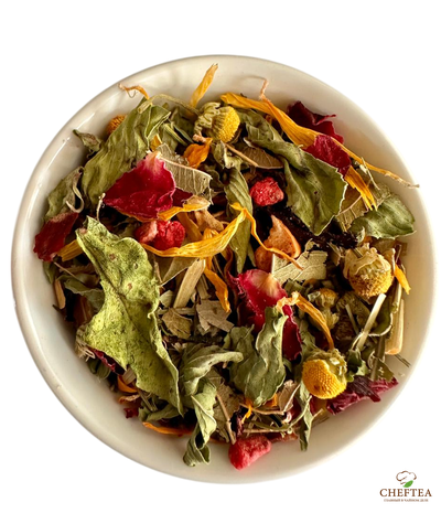 Травяной чай с малиной и мятой - Малина с мятой 200г