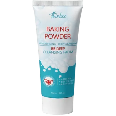 Thinkco. Пенка для глубокого очищения кожи лица, для снятия ББ крема с содой (50 мл)