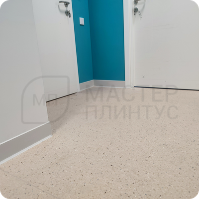 Плинтус ХДФ Dollken S100 100мм Х 2,575 м 1248/1145 Бело-серый