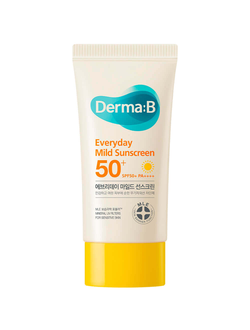 Мягкий солнцезащитный крем на каждый день Derma:B Everyday Mild Sunscreen SPF50+ PA++++