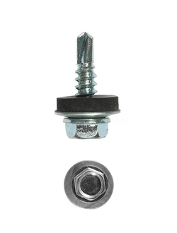 Саморез кровельный шестигранная головка 8, 5.5*19мм RAL 1111 Оцинкованный, упаковка 100шт