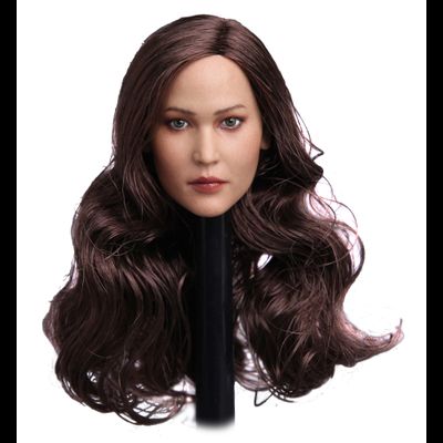 Дженнифер Лоуренс - Женская голова (скульпт)  1/6 female head sculpture in Europe and America, curly hair (GC003 B) - GACTOYS
