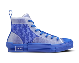 Кеды Converse Dior голубые высокие