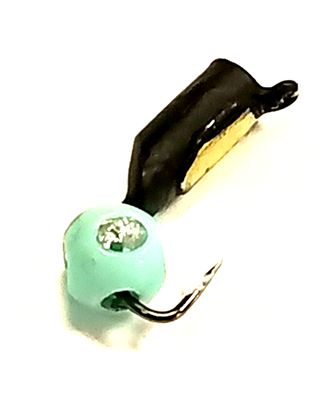 Мормышка вольфрамовая Столбик шар голубой вес.0.45gr.12mm. d-2.5mm, купить