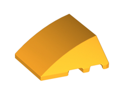 Wedge 4 x 3 Triple Curved No Studs, Bright Light Orange (64225 / 6133930)