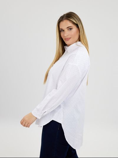 Рубашка со стразами