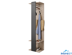 Вешалка Наоми ВШ-02 (дуб каньон/графит) 502*1939*368