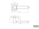 ДВЕРНАЯ РУЧКА НА КВАДРАТНОМ ОСНОВАНИИ PRO DESIGN 489.62 БЕЛЫЙ