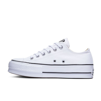 Кеды Converse All Star Low Top белые низкие на платформе