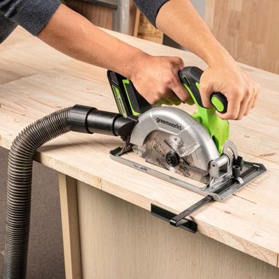 Циркулярная пила аккумуляторная Greenworks GD24CS165, 24 V, АКБ 5 Ач, ЗУ