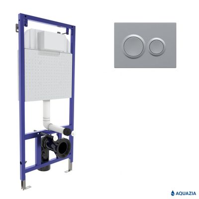 Инсталляция VISAM SLIM 525 для подвесного унитаза (O2 Матовый хром)