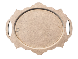 Поднос фигурный №2 300*240 тарелка для росписи