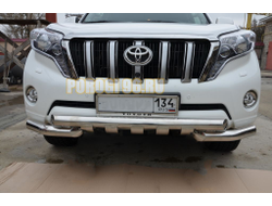 Защита переднего бампера (G) (5 клыков) d76 для Toyota Land Cruiser Prado 150 (2014-2017)