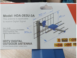Антена HDA-263U-3A усил 5В до 23dB компактная но мощная по приему