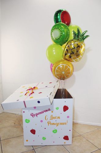 Коробка-сюрприз "Тропические фрукты"
