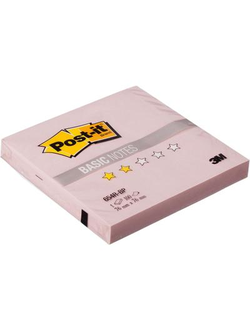 Стикеры Post-it Basic 76x76 мм пастельные розовые (1 блок, 100 листов)