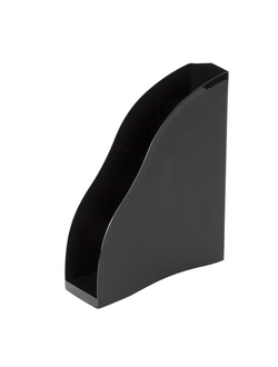 Лоток вертикальный для бумаг BRAUBERG "Cosmo" (260х85х315 мм), черный, 237006