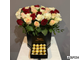 Коробка с розами и Ferrero Rocher - Влюбленные сердца фото2